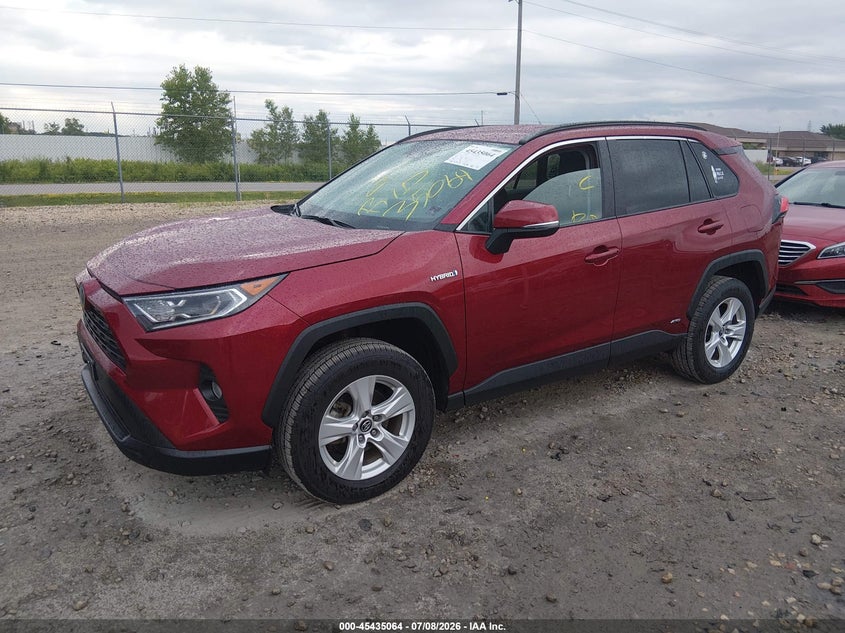 2020 Toyota Rav 4 VIN 2T3RWRFV2LW059676 IAAI salvage auction — HAIL, Clear Claim Paid (Wisconsin), sold $9,100 on 2026-07-11 (photo 2)