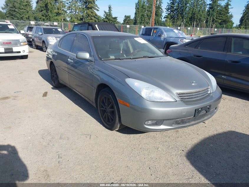 2003 Lexus ES VIN JTHBF30G030137397 IAAI salvage auction — RIGHT FRONT, Clear (Washington), sold $375 on 2026-07-29 (photo 1)