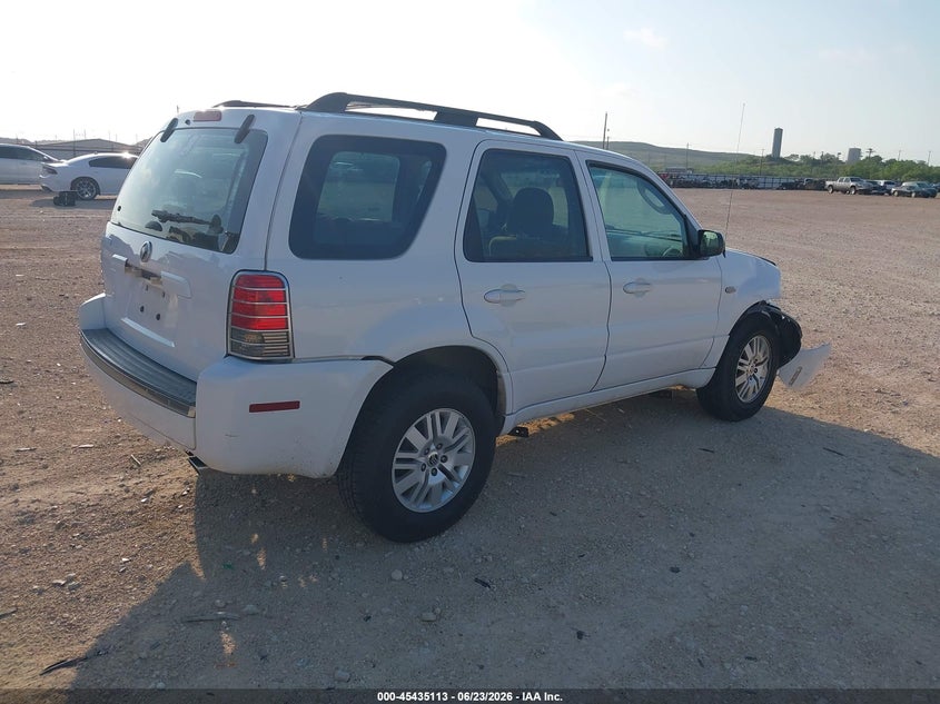 2005 Mercury Mariner VIN 4M2YU56Z25DJ27191 IAAI salvage auction — RIGHT FRONT, Salvage (Texas), sold $325 on 2026-07-19 (photo 4)