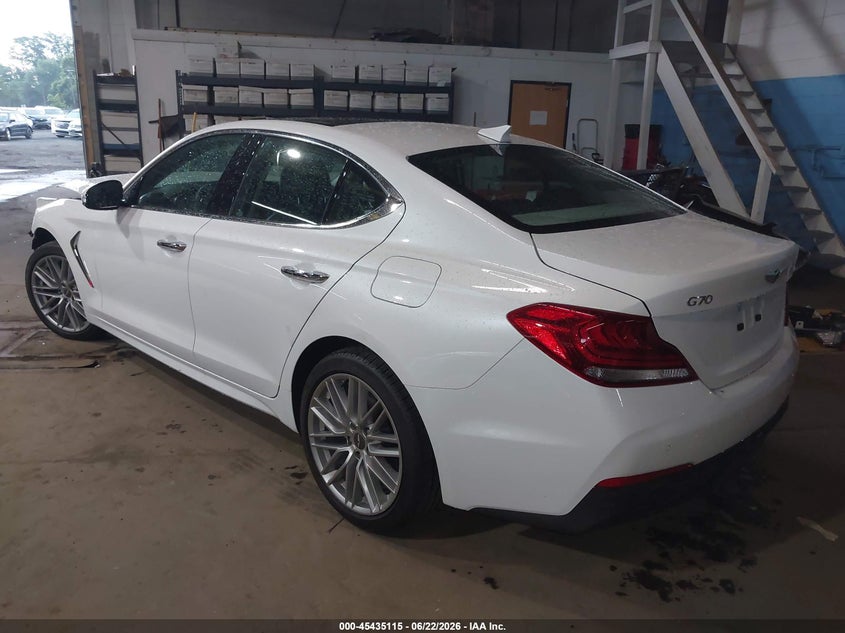 2021 Genesis G70 VIN KMTG34LA9MU069464 IAAI salvage auction — FRONT END, Salvage (Idaho), sold $3,000 on 2026-07-29 (photo 3)