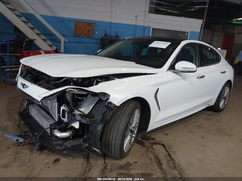 2021 Genesis G70 VIN KMTG34LA9MU069464 IAAI salvage auction — FRONT END, Salvage (Idaho), sold $3,000 on 2026-07-29 (photo 6)