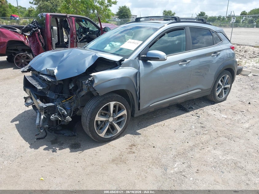 2020 Hyundai Kona VIN KM8K33A53LU398213 IAAI salvage auction — FRONT END, Certificate Of Destruction (Florida), sold $3,375 on 2026-07-09 (photo 2)