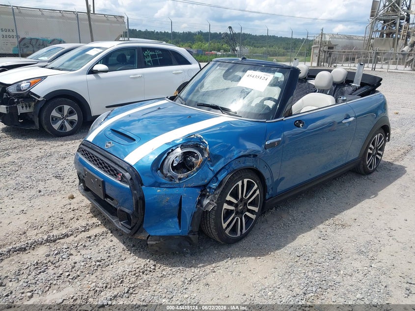 2022 Mini Convertible VIN WMW43DL02N3N45969 IAAI salvage auction — LEFT & RIGHT, Salvage Title, sold $4,650 on 2026-07-31 (photo 2)