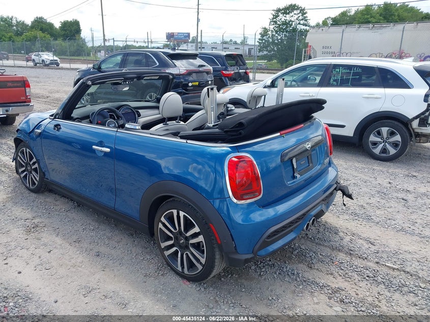 2022 Mini Convertible VIN WMW43DL02N3N45969 IAAI salvage auction — LEFT & RIGHT, Salvage Title, sold $4,650 on 2026-07-31 (photo 3)