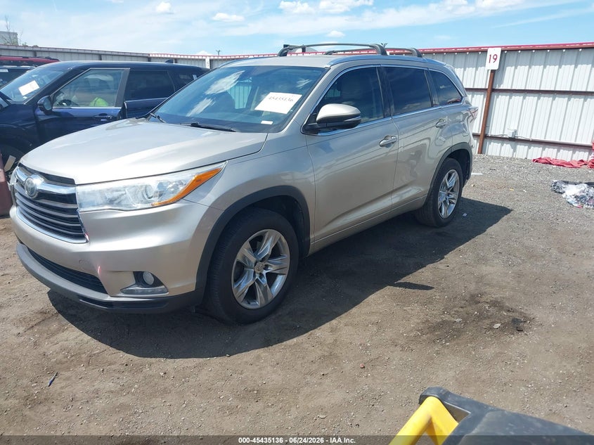 2015 Toyota Highlander VIN 5TDYKRFH6FS116100 IAAI salvage auction — RIGHT REAR, Bill Of Sale (Washington), sold $6,800 on 2026-07-14 (photo 2)