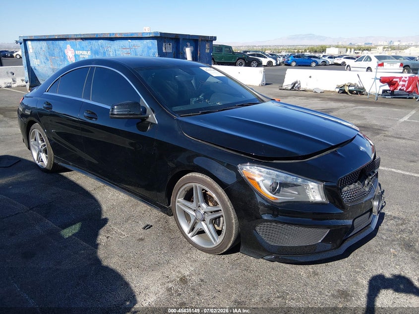 2014 Mercedes-benz Cla-klasse VIN WDDSJ4EB5EN119993 IAAI salvage auction — LEFT FRONT, Salvage (Nevada), sold $2,425 on 2026-08-07 (photo 1)