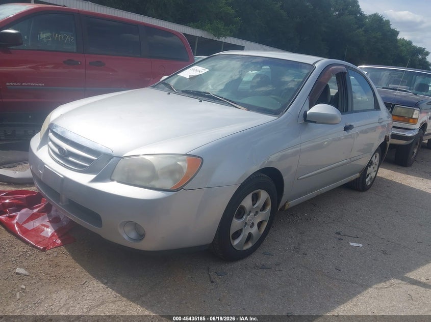2006 Kia Spectra VIN KNAFE121665265733 IAAI salvage auction — NORMAL WEAR, Clear (Kansas), sold $500 on 2026-07-08 (photo 2)