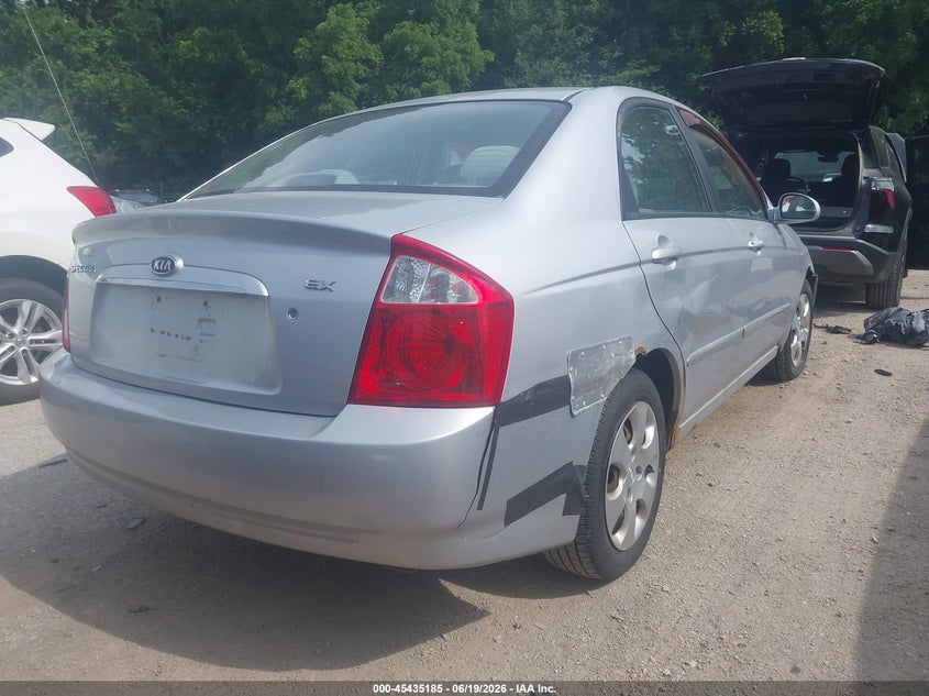 2006 Kia Spectra VIN KNAFE121665265733 IAAI salvage auction — NORMAL WEAR, Clear (Kansas), sold $500 on 2026-07-08 (photo 4)