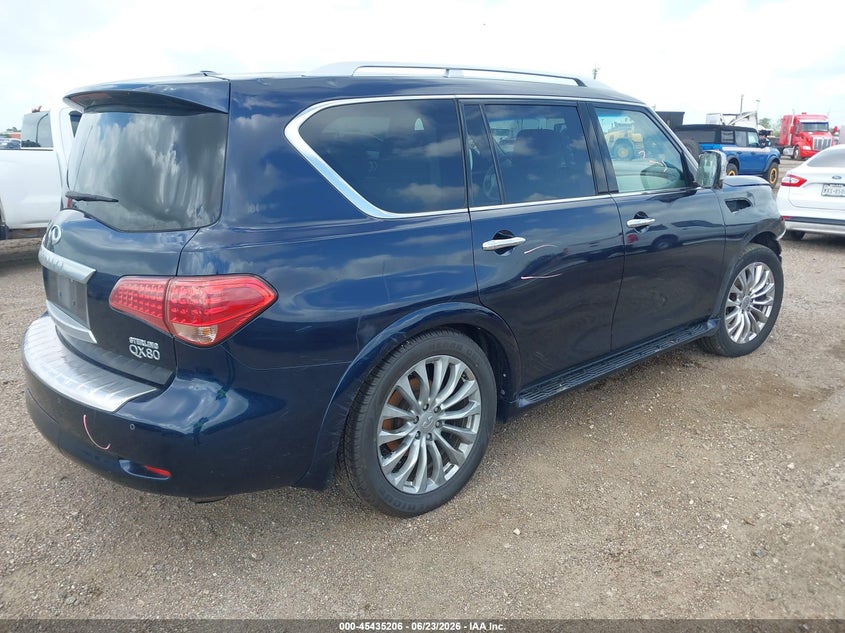 2015 Infiniti Qx80 VIN JN8AZ2NC0F9371242 IAAI salvage auction — FRONT END, Original (Texas), sold $3,200 on 2026-07-29 (photo 4)