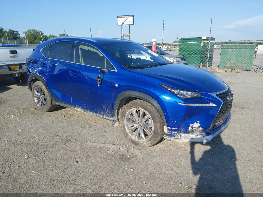 2016 Lexus Nx VIN JTJYARBZ6G2038473 IAAI salvage auction — RIGHT SIDE, Salvage (Arkansas), sold $4,000 on 2026-07-29 (photo 1)