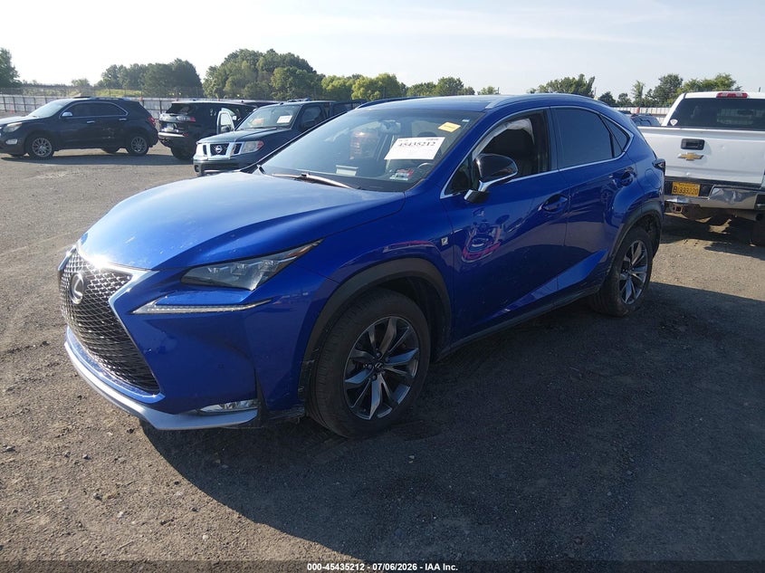 2016 Lexus Nx VIN JTJYARBZ6G2038473 IAAI salvage auction — RIGHT SIDE, Salvage (Arkansas), sold $4,000 on 2026-07-29 (photo 2)
