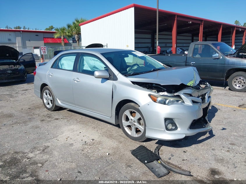2013 Toyota Corolla VIN 5YFBU4EE1DP173871 IAAI salvage auction — FRONT END, Rebuildable (Florida), sold $1,850 on 2026-07-09 (photo 1)