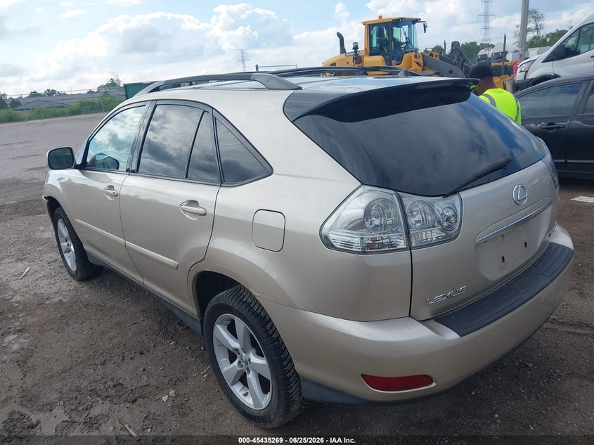 2007 Lexus Rx 350 VIN 2T2HK31U67C033192 IAAI salvage auction — FRONT END, Clear (Wisconsin), sold $1,050 on 2026-07-09 (photo 3)