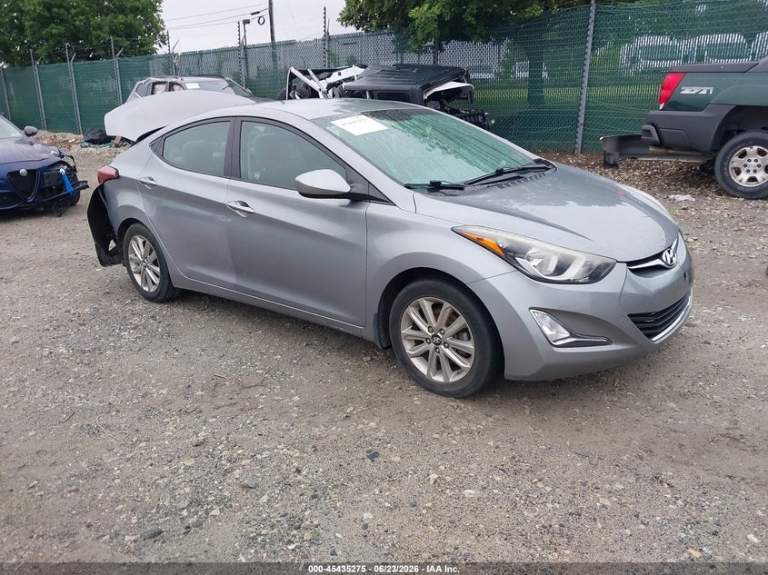 2014 Hyundai Elantra VIN KMHDH4AE6EU118660 IAAI salvage auction — REAR END, Salvage (Pennsylvania), sold $525 on 2026-07-10 (photo 1)