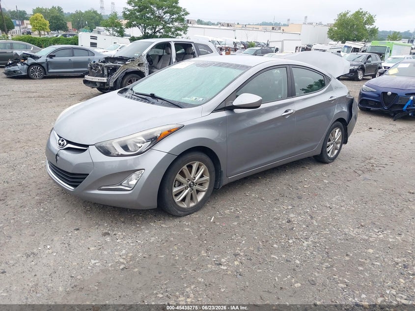 2014 Hyundai Elantra VIN KMHDH4AE6EU118660 IAAI salvage auction — REAR END, Salvage (Pennsylvania), sold $525 on 2026-07-10 (photo 2)
