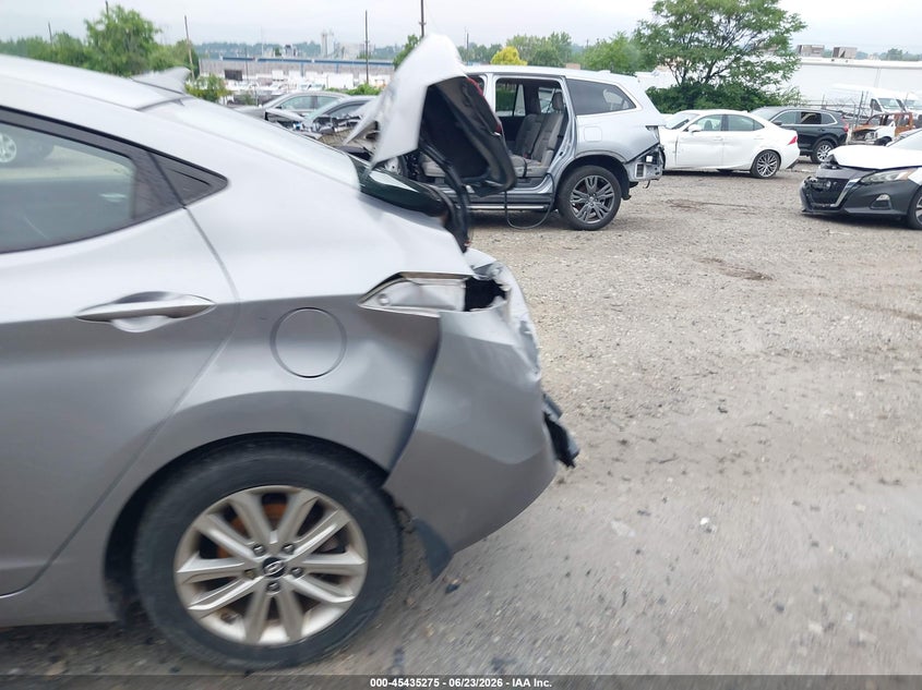 2014 Hyundai Elantra VIN KMHDH4AE6EU118660 IAAI salvage auction — REAR END, Salvage (Pennsylvania), sold $525 on 2026-07-10 (photo 6)
