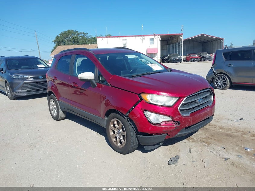 2020 Ford Ecosport VIN MAJ3S2GE2LC329487 IAAI salvage auction — FRONT END, Certificate Of Destruction (Florida), sold $750 on 2026-07-28 (photo 1)