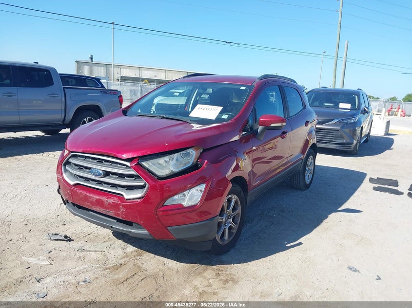 2020 Ford Ecosport VIN MAJ3S2GE2LC329487 IAAI salvage auction — FRONT END, Certificate Of Destruction (Florida), sold $750 on 2026-07-28 (photo 2)