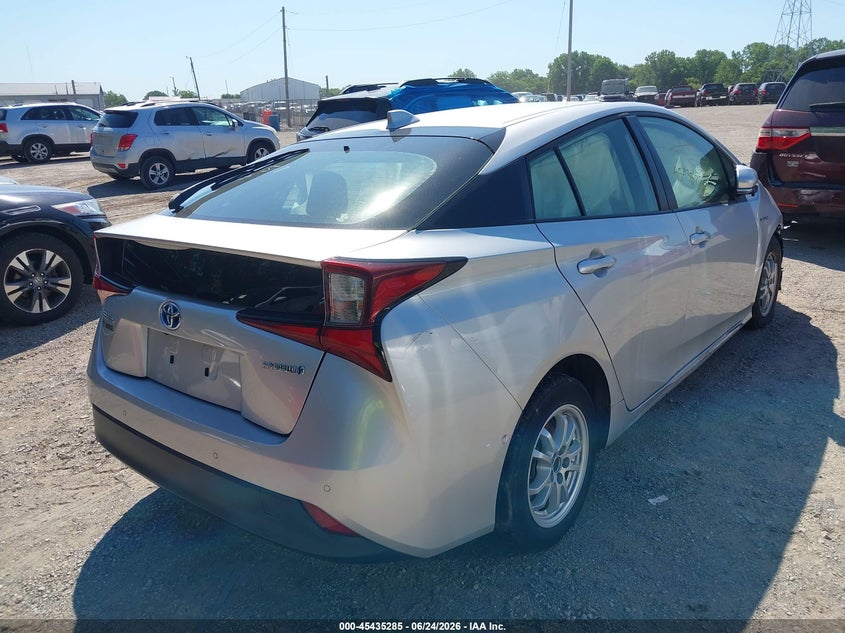 2021 Toyota Prius VIN JTDKAMFU2M3140157 IAAI salvage auction — FRONT END, Salvage (Indiana), sold $3,800 on 2026-07-08 (photo 4)