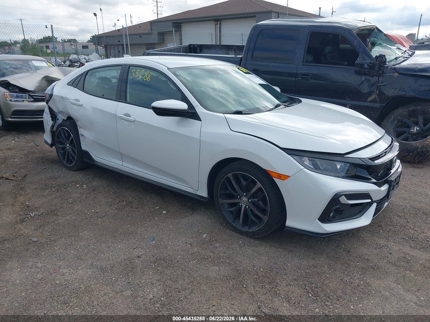 2020 Honda Civic VIN SHHFK7H40LU210302 IAAI salvage auction — FRONT & REAR, Salvage Title, sold $3,000 on 2026-07-23 (photo 1)