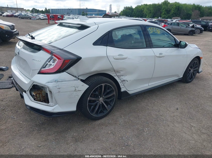 2020 Honda Civic VIN SHHFK7H40LU210302 IAAI salvage auction — FRONT & REAR, Salvage Title, sold $3,000 on 2026-07-23 (photo 4)
