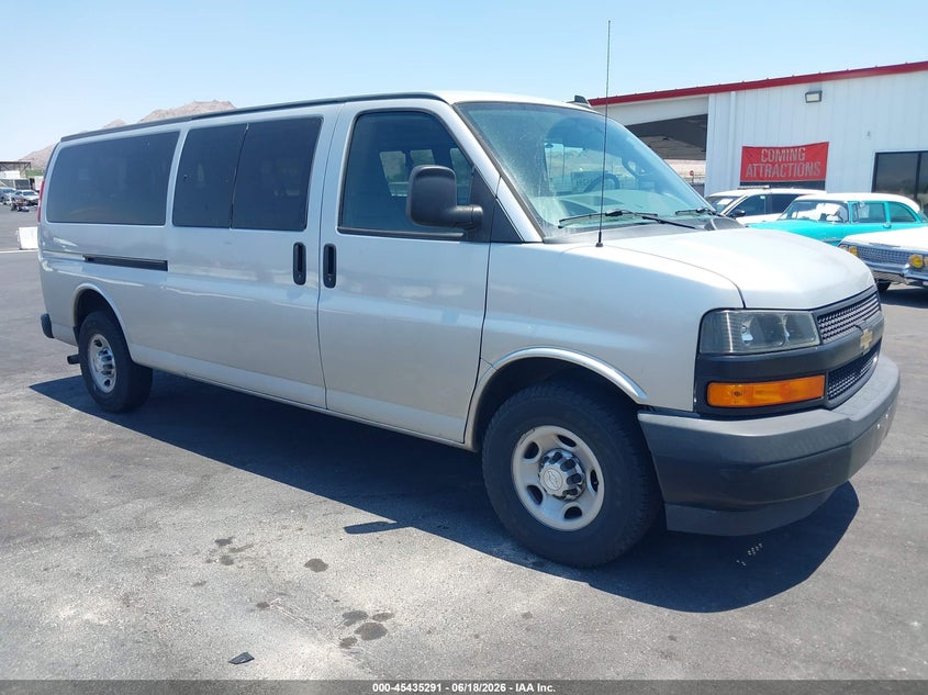 2018 Chevrolet Express 3500 VIN 1GAZGNFG4J1273287 IAAI salvage auction — FRONT END, Sf97 (Nevada), sold $16,100 on 2026-07-28 (photo 1)