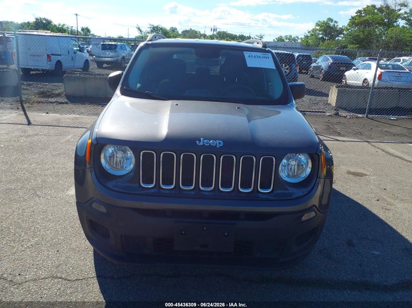 2016 Jeep Renegade VIN ZACCJBAT9GPD78952 IAAI salvage auction — FRONT END, Clear (New Jersey), sold $1,375 on 2026-07-29 (photo 6)