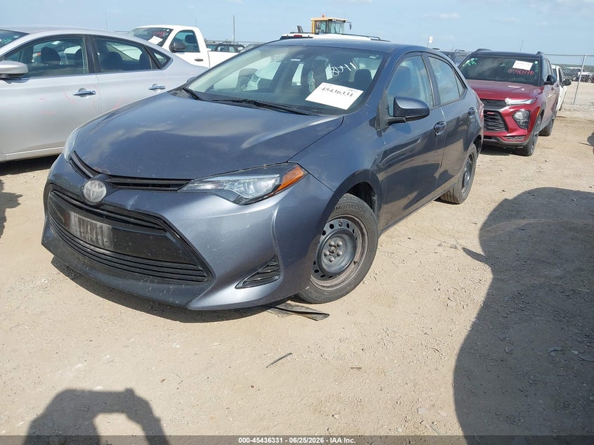 2017 Toyota Corolla VIN 5YFBURHE4HP718041 IAAI salvage auction — HAIL, Nrc Lienholder Repossession Paperwork (Texas), sold $4,500 on 2026-07-21 (photo 2)