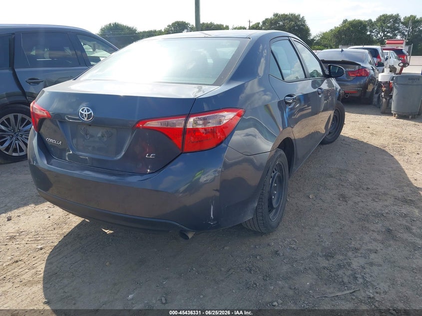 2017 Toyota Corolla VIN 5YFBURHE4HP718041 IAAI salvage auction — HAIL, Nrc Lienholder Repossession Paperwork (Texas), sold $4,500 on 2026-07-21 (photo 4)