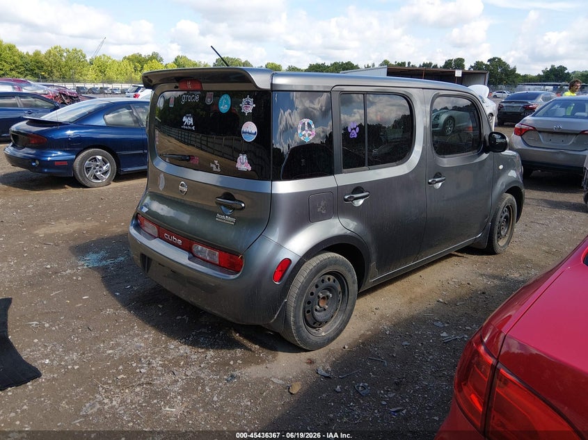 2012 Nissan Cube VIN JN8AZ2KR1CT253059 IAAI salvage auction — NORMAL WEAR, Clear (Tennessee), sold $600 on 2026-07-08 (photo 4)