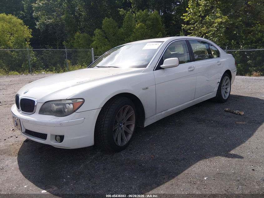 2006 BMW 7 series VIN WBAHN83516DT62671 IAAI salvage auction — LEFT SIDE, Salvage (Mississippi), sold $425 on 2026-07-15 (photo 2)