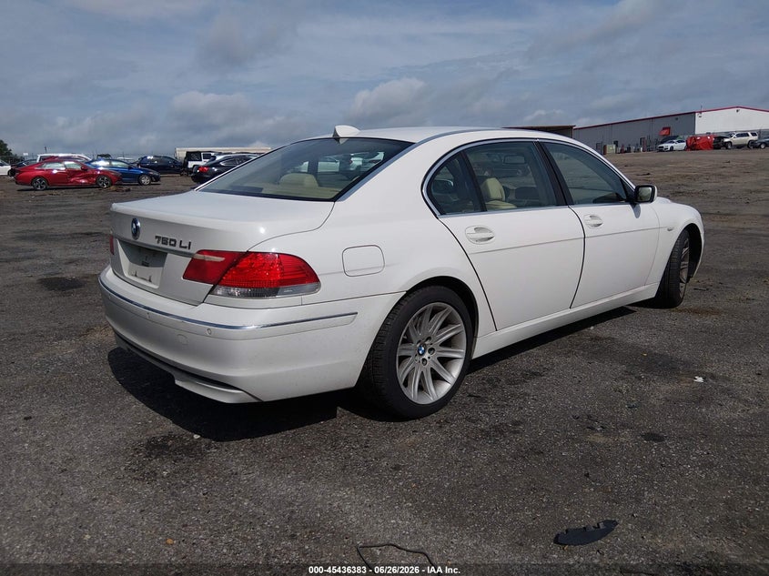 2006 BMW 7 series VIN WBAHN83516DT62671 IAAI salvage auction — LEFT SIDE, Salvage (Mississippi), sold $425 on 2026-07-15 (photo 4)