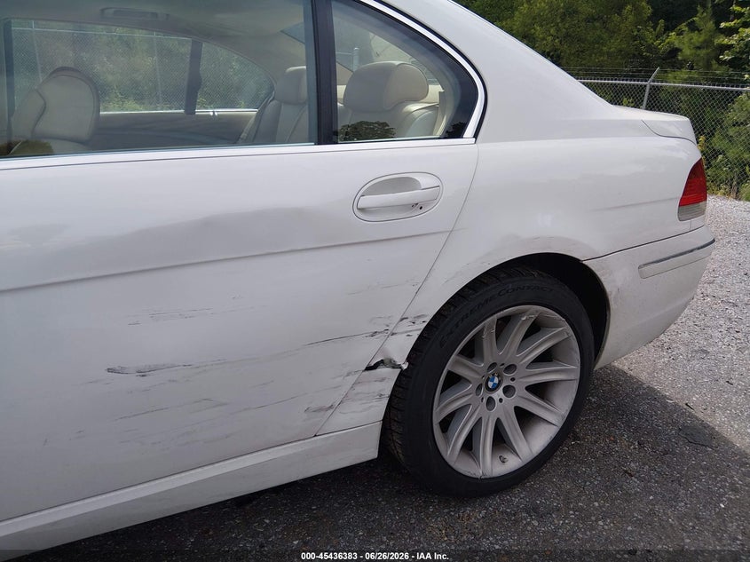 2006 BMW 7 series VIN WBAHN83516DT62671 IAAI salvage auction — LEFT SIDE, Salvage (Mississippi), sold $425 on 2026-07-15 (photo 6)
