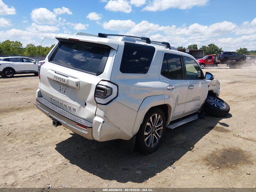 2025 Toyota 4runner VIN JTEVA5BR2S5023194 IAAI salvage auction — RIGHT FRONT, Salvage (Virginia), sold $38,200 on 2026-07-15 (photo 4)