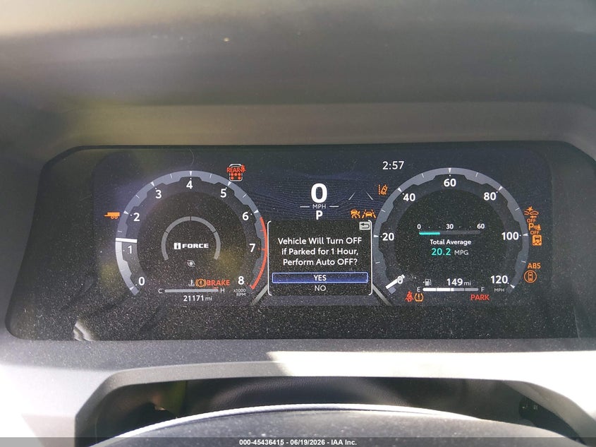 2025 Toyota 4runner VIN JTEVA5BR2S5023194 IAAI salvage auction — RIGHT FRONT, Salvage (Virginia), sold $38,200 on 2026-07-15 (photo 7)