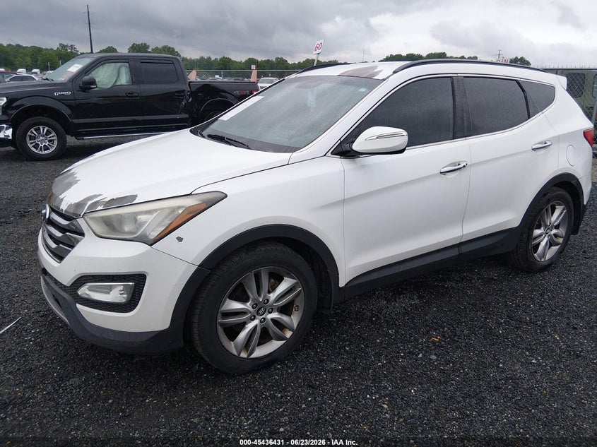 2013 Hyundai Santa fe VIN 5XYZU3LA6DG026622 IAAI salvage auction — UNKNOWN, Salvage - 75% Or Less (Maryland), sold $975 on 2026-07-09 (photo 2)