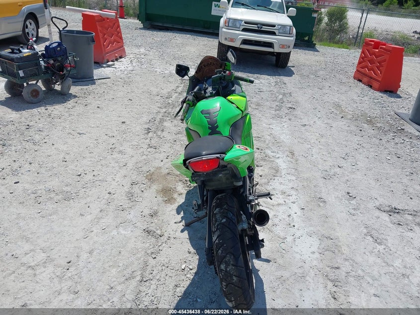 2008 Kawasaki Ex250 VIN JKAEXMJ118DA09405 IAAI salvage auction — SIDE, Salvage (North Carolina), sold $25 on 2026-07-21 (photo 6)