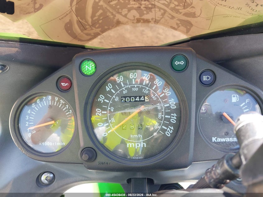 2008 Kawasaki Ex250 VIN JKAEXMJ118DA09405 IAAI salvage auction — SIDE, Salvage (North Carolina), sold $25 on 2026-07-21 (photo 7)