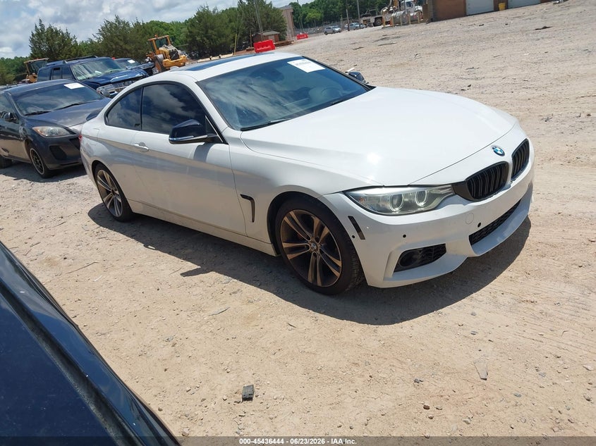 2014 BMW 4er VIN WBA3R1C58EK191966 IAAI salvage auction — REAR END, Salvage Title, sold $3,300 on 2026-08-03 (photo 1)
