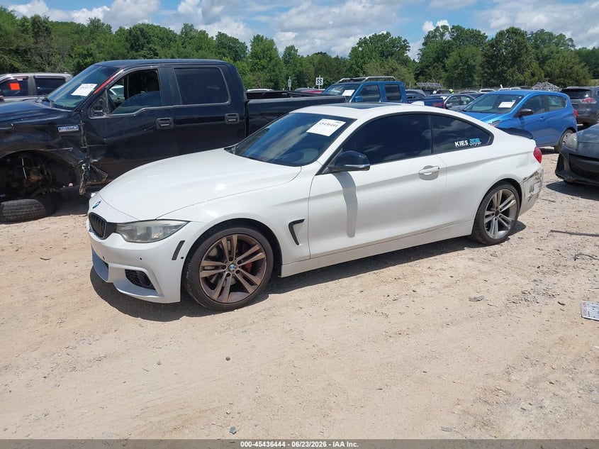 2014 BMW 4er VIN WBA3R1C58EK191966 IAAI salvage auction — REAR END, Salvage Title, sold $3,300 on 2026-08-03 (photo 2)