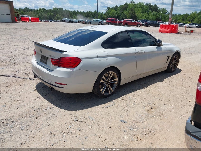 2014 BMW 4er VIN WBA3R1C58EK191966 IAAI salvage auction — REAR END, Salvage Title, sold $3,300 on 2026-08-03 (photo 4)