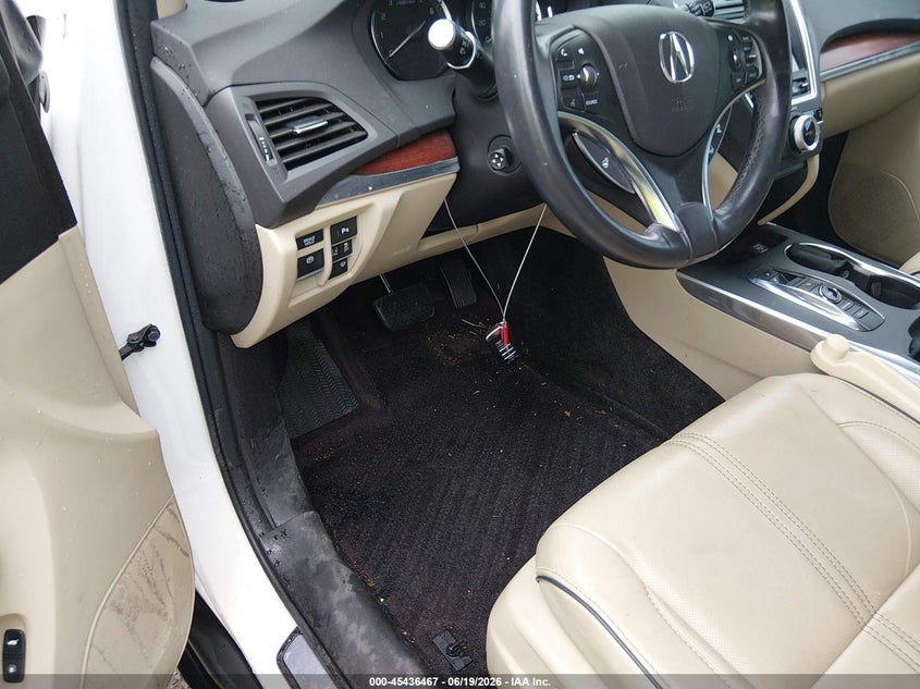 2017 Acura Mdx VIN 5FRYD4H85HB035444 IAAI salvage auction — WATER/FLOOD, Salvage Title, sold $4,200 on 2026-07-18 (photo 6)