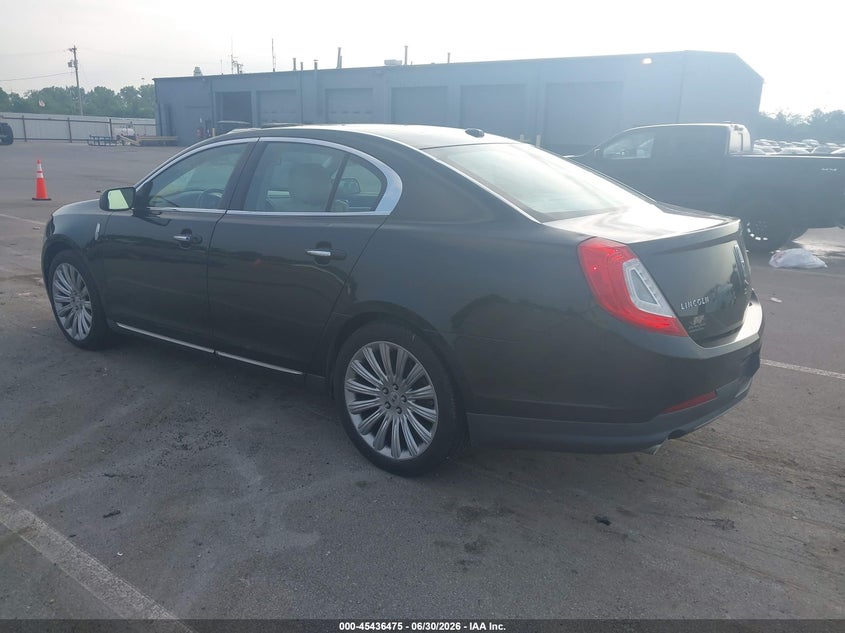 2014 Lincoln Mks VIN 1LNHL9DK9EG610502 IAAI salvage auction — HAIL, Wait Title, sold $1,500 on 2026-09-17 (photo 3)