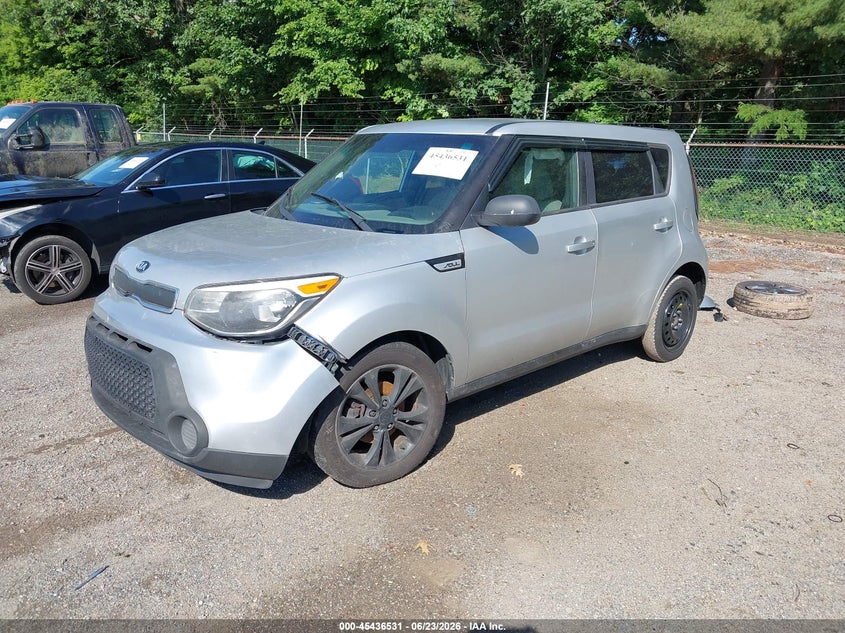 2015 Kia Soul VIN KNDJP3A54F7790947 IAAI salvage auction — FRONT & REAR, Salvage (Ohio), sold $400 on 2026-07-20 (photo 2)