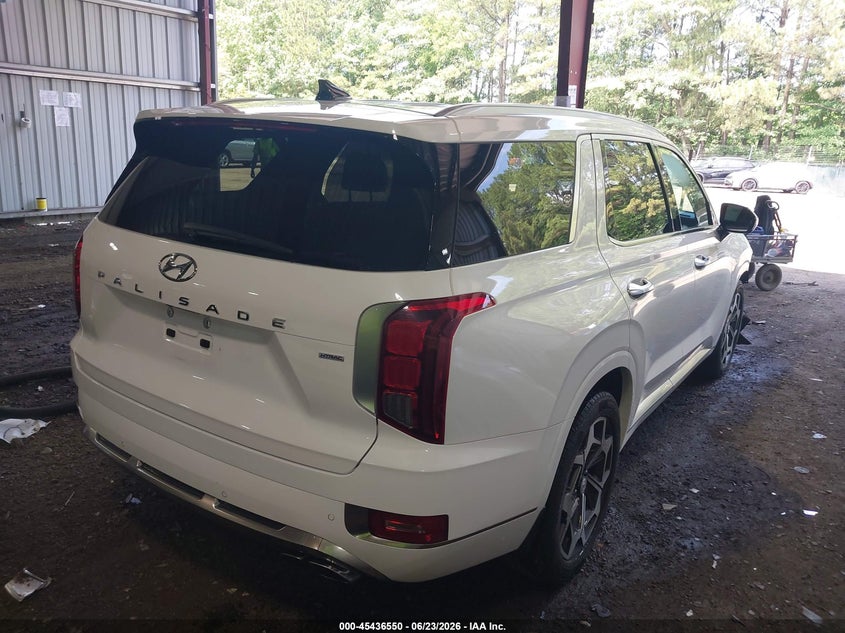 2022 Hyundai Palisade VIN KM8R7DHE9NU419633 IAAI salvage auction — FRONT END, Salvage (Virginia), sold $11,300 on 2026-07-24 (photo 4)