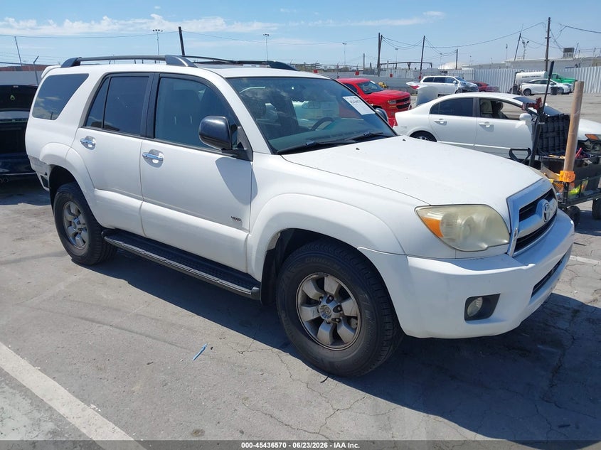 2007 Toyota 4runner VIN JTEZU14R378074854 IAAI salvage auction — REAR END, Salvage (California), sold $3,750 on 2026-07-15 (photo 1)