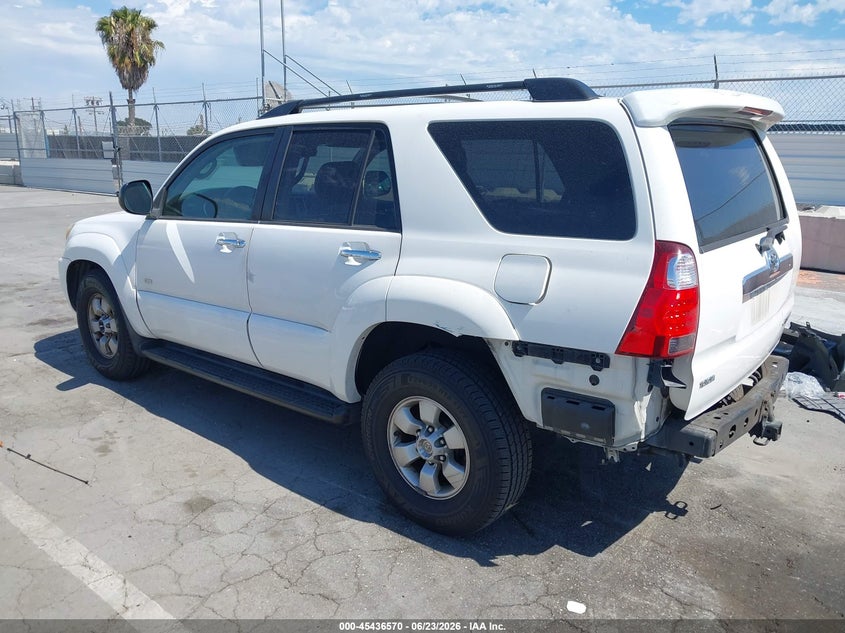 2007 Toyota 4runner VIN JTEZU14R378074854 IAAI salvage auction — REAR END, Salvage (California), sold $3,750 on 2026-07-15 (photo 3)