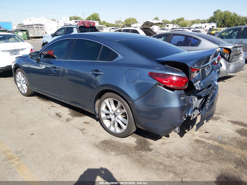 2016 Mazda 6 VIN JM1GJ1V50G1429679 IAAI salvage auction — REAR END, Salvage (Utah), sold $2,200 on 2026-07-30 (photo 3)