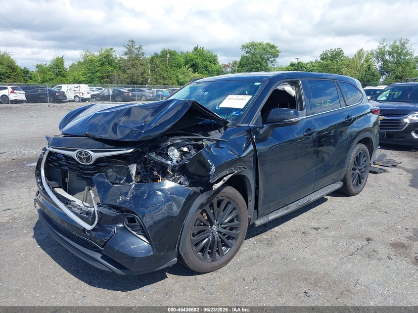 2022 Toyota Highlander VIN 5TDZZRAH6NS544447 IAAI salvage auction — FRONT END, Salvage Title, sold $7,900 on 2026-07-21 (photo 2)