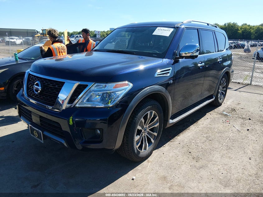 2019 Nissan Armada VIN JN8AY2NC3K9585199 IAAI salvage auction — HAIL, Salvage (Ohio), sold $8,300 on 2026-07-09 (photo 2)